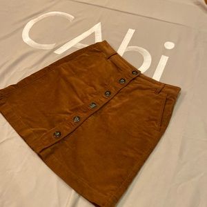 CAbi corduroy short skirt.  So cute! And it has real front and back pockets.